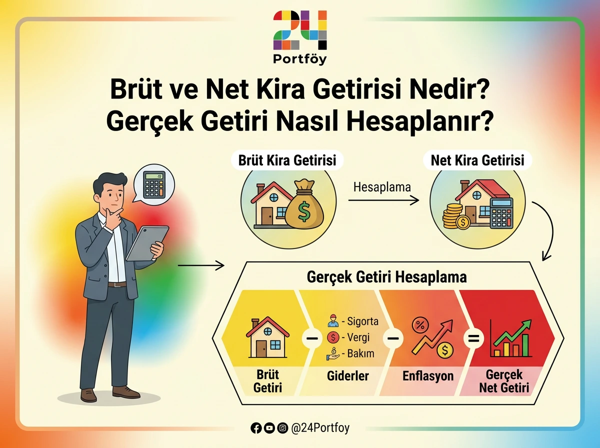 Brüt ve Net Kira Getirisi Nedir? Gerçek Getiri Nasıl Hesaplanır?